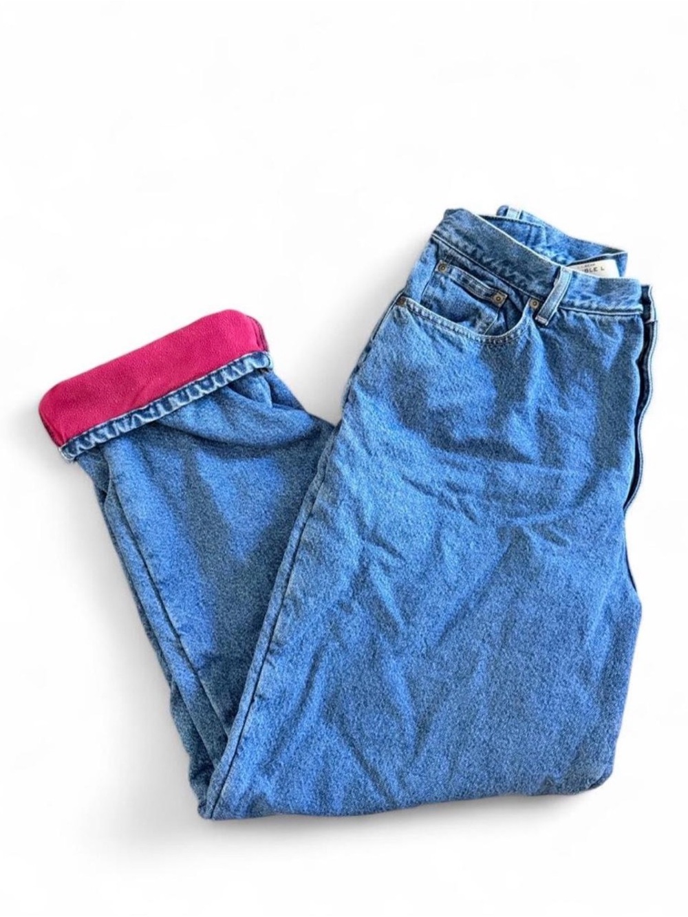 L.L.Bean Double L Women’s Size 18 Medium/Tall Relaxed Fit fleece-lined jeans